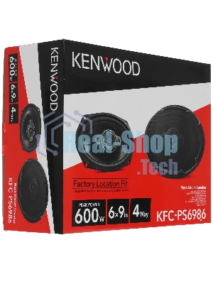 Колонки автомобильные Kenwood KFC-PS6986 600Вт 88дБ 4Ом 15x23см (6x9дюйм) (ком.:2кол.) коаксиальные четырехполосные