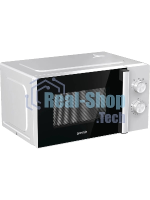 Микроволновая печь Gorenje MO20E1WH белый, 20 л, 800 Вт, переключатели - поворотный механизм