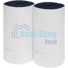 Бесшовный Mesh роутер TP-Link DECO P9 (2-PACK) AC1200 10/100/1000BASE-TX белый (упак.:2шт)