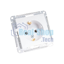 Механизм розетки 1-м СП AtlasDesign с заземл. 16А жемчуг SchE ATN000443