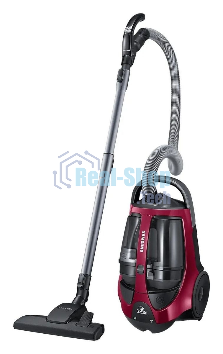 Пылесос Samsung VCC885FH3P красный/черный, 430/2200 Вт, уборка сухая, пылесборник контейнер 2 л