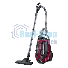 Пылесос Samsung VCC885FH3P красный/черный, 430/2200 Вт, уборка сухая, пылесборник контейнер 2 л