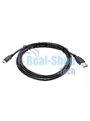 Кабель USB 2.0 A-->mini-B 5P (1.8 м) черный, Telecom TC6911BK-1.8M