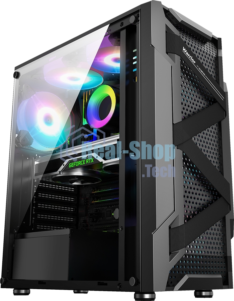 Компьютерный корпус ALSEYE Warrior-B Mini-ITX/Micro ATX/ATX, USB 2.0*2+HD Audio+USB 3.0*1, 