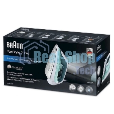 Утюг Braun SI7042GR белый/бирюзовый, 2400 Вт, 50 г/мин, 220 г/мин, 300 мл