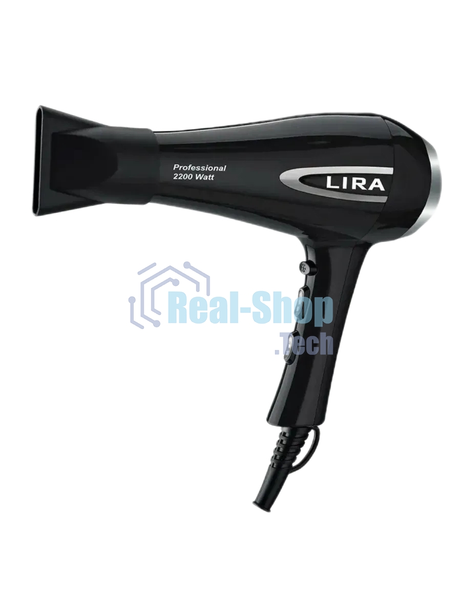 Фен LIRA LR 0706 черный, 2200 Вт