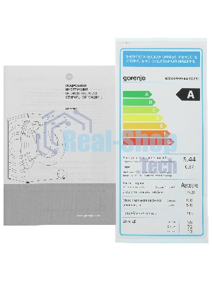 Стиральная машина Gorenje WDG2P854A3C2/C, белая, загрузка фронтальная 8 кг, 1400 об/мин, класс A