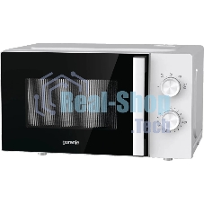 Микроволновая печь Gorenje MO20E1WH белый, 20 л, 800 Вт, переключатели - поворотный механизм