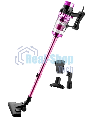 Пылесос вертикальный BRAYER BR4272 фиолетовый, питание от сети, 185 Вт, уборка сухая, пылесборник 0,8 л