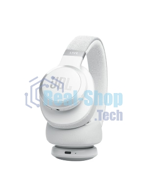 Беспроводные/проводные наушники JBL Live 770NC белый, полноразмерные, Bluetooth + проводной, адаптивное шумоподавление
