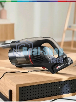 Пылесос вертикальный Bosch BCS931GAC серый, питание от аккумулятора, уборка сухая, пылесборник 0.4 л