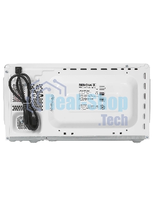 Микроволновая печь Renova MMS-20W1 белый/черный, 20 л, 700 Вт, переключатели - поворотный механизм