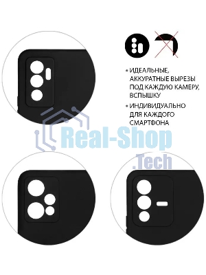 Чехол (клип-кейс) DF для Huawei Nova 9 SE hwCase-107 черный (DF HWCASE-107 (BLACK))