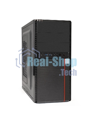 Компьютерный корпус ExeGate EX284038RUS Minitower BA-204U Black, mATX, (AA500, 80мм), 2хUSB+2хUSB 3.0, Audio