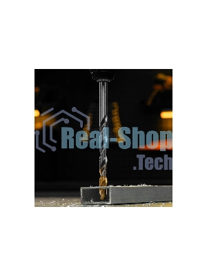 Сверло спиральное по металлу Denzel 12 x 205 мм, Р6М5, Golden Tip, удлиненное