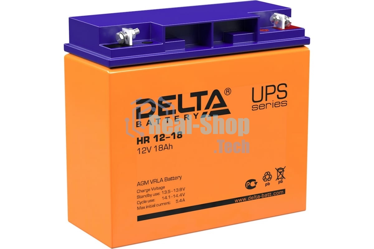 Батарея для ИБП Delta HR 12-18 (12V, 18Ah)