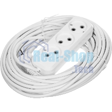 Удлинитель Defender (99275) B230 - 3 роз х 15 м, белый