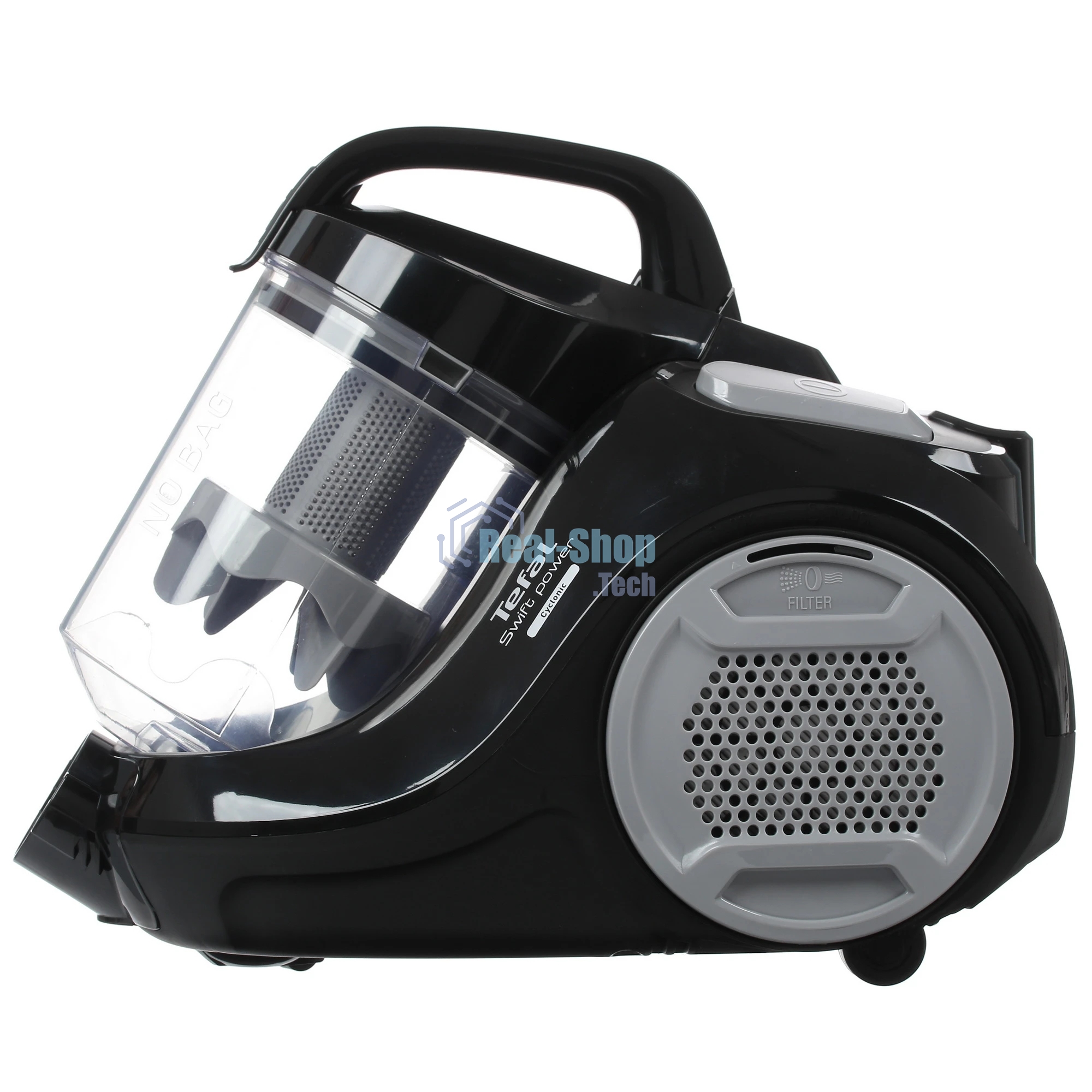 Пылесос Tefal TW2925EA черный, 750/2100 Вт, уборка сухая, пылесборник контейнер 1.2 л