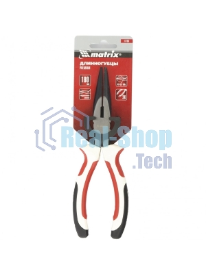 Длинногубцы Matrix Premium 17186 180 мм, прямые, трехкомпонентные рукоятки