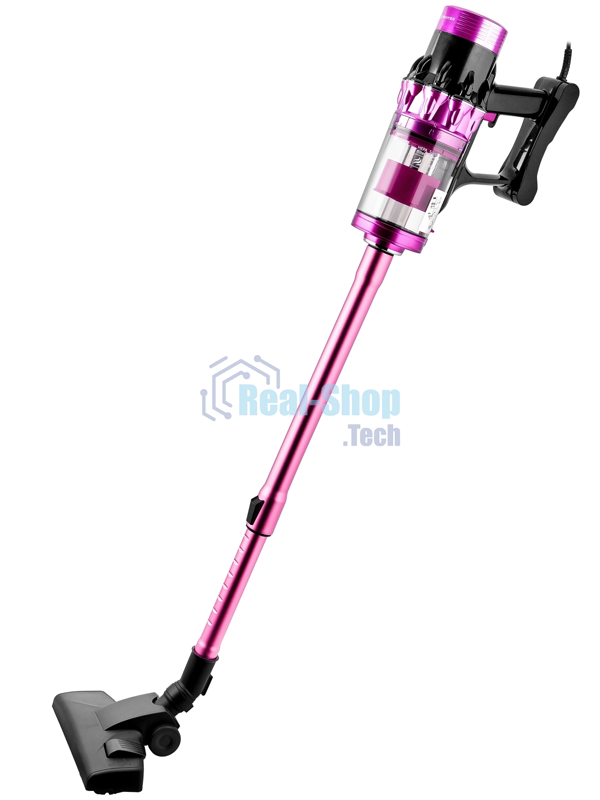 Пылесос вертикальный BRAYER BR4272 фиолетовый, питание от сети, 185 Вт, уборка сухая, пылесборник 0,8 л
