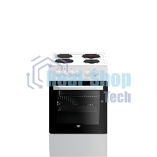 Плита электрическая Beko FFSS56000W белый, конфорок 4 шт, духовка 60 л, 50 см x 85 см x 60 см