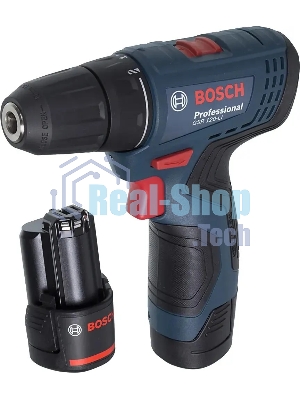 Дрель-шуруповерт Bosch GSR 120-LI C, 12 В, 2 Ач, 30 Нм, щеточный
