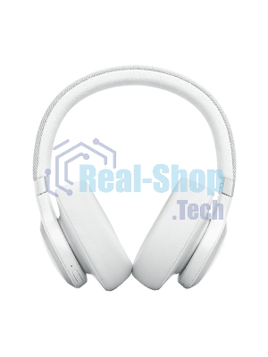 Беспроводные/проводные наушники JBL Live 770NC белый, полноразмерные, Bluetooth + проводной, адаптивное шумоподавление