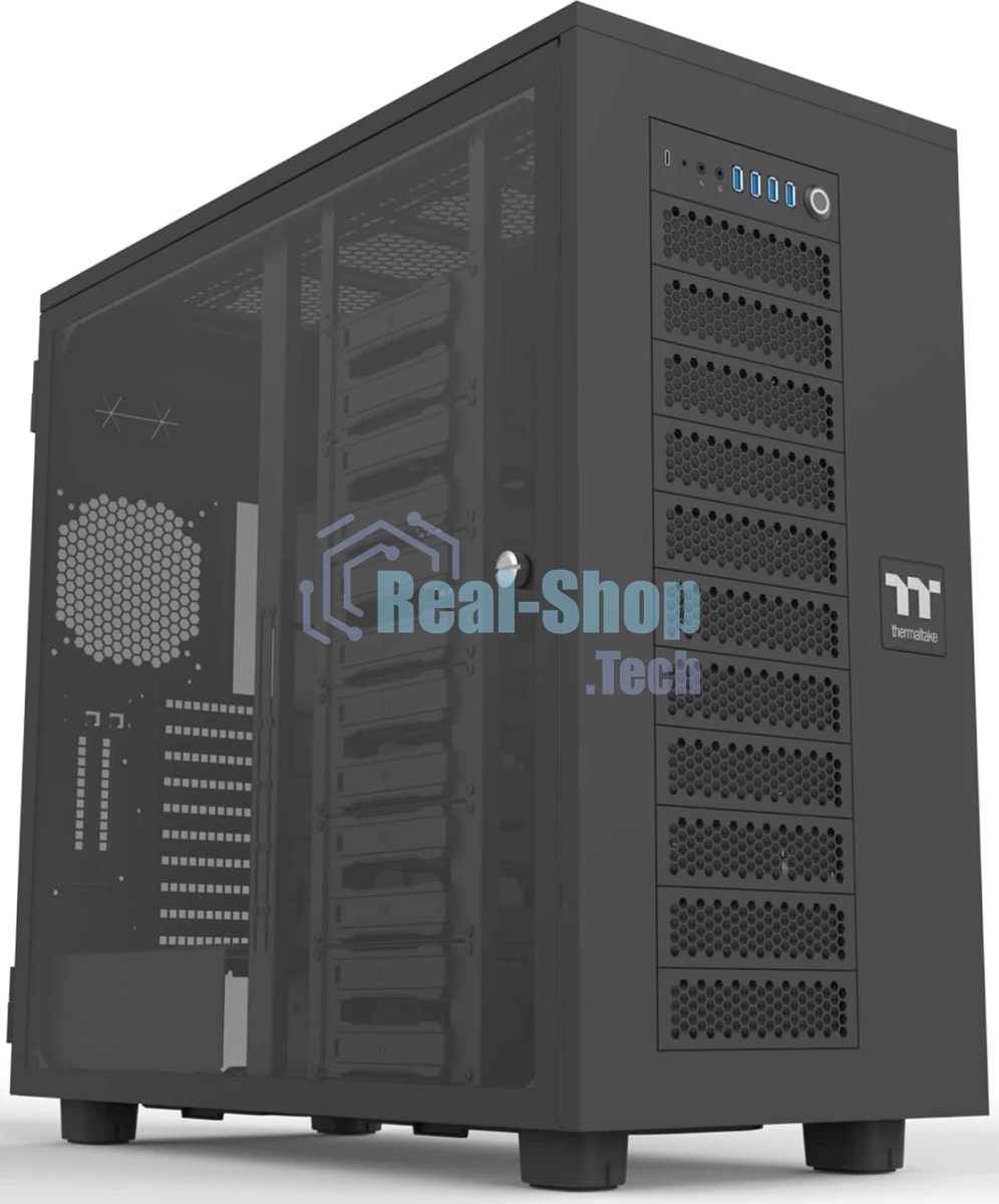 Компьютерный корпус Thermaltake AX700 Glass черный без БП XL-ATX 18x120мм 18x140мм 2x200мм 4xUSB 3.0 audio bott PSU