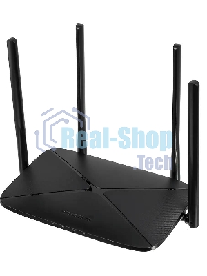 Роутер беспроводной Mercusys AC12G AC1300 10/100/1000BASE-TX черный