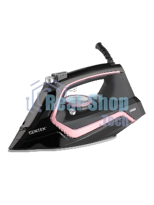 Утюг Centek CT-2313 розовый/черный, 2400 Вт, 50 г/мин, 185 г/мин, 350 мл