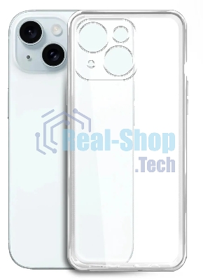 Чехол (клип-кейс) BoraSCO для Apple iPhone 15 Plus прозрачный