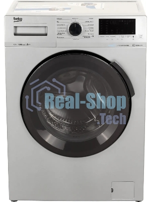 Стиральная машина Beko WSPE6H616S серебристый, загрузка фронтальная 6,5 кг, 1200 об/мин., класс: А++