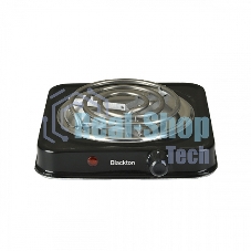 Плита настольная электрическая Blackton Bt HP102B чёрный, 1 кВт, ТЭН, конфорки - 1, нержавеющая сталь, поворотные переключатели