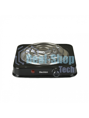 Плита настольная электрическая Blackton Bt HP102B чёрный, 1 кВт, ТЭН, конфорки - 1, нержавеющая сталь, поворотные переключатели