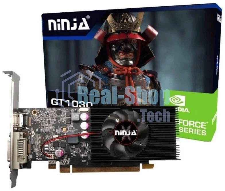 Видеокарта Sinotex Ninja GT1030 PCIE (384SP) 4GB 64BIT GDDR4 DVI HDMI