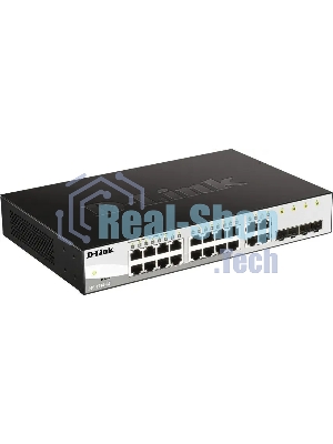 Коммутатор управляемый L2 D-Link DGS-1210-26/FL2A с 24 портами 10/100/1000Base-T и 2 портами 1000Base-X SFP