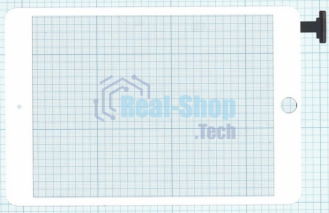 Сенсорное стекло (тачскрин) Ipad mini 3 (retina) no IC (A1599, A1600). белое