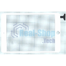Сенсорное стекло (тачскрин) Ipad mini 3 (retina) no IC (A1599, A1600). белое