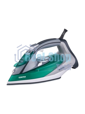 Утюг Centek CT-2309 зеленый/серый, 2800 Вт, 40 г/мин, 145 г/мин, 270 мл