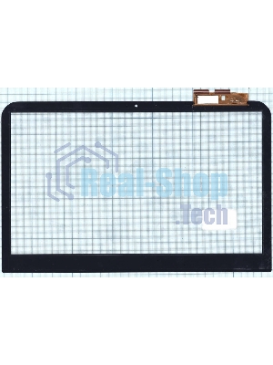 Сенсорное стекло (тачскрин) для Dell Inspiron 14R-3421, черное с рамкой