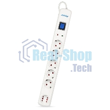 Сетевой фильтр Smartbuy (SBSP-50W-Pro) - 6 роз х 5,0 м - белый