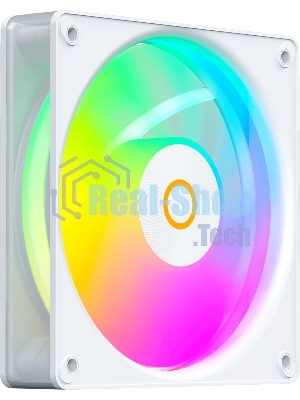 Вентилятор для корпуса Ocypus Gaммa F12 Elite WH ARGB REVERSE BLADE 3 IN 1, 120x120x25мм, 4-PIN PWM, 600-1800 RPM, 26 DBA MAX, HYDRO BEARING