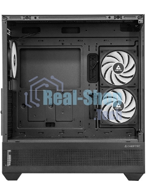 Компьютерный корпус Chieftec Vista черный без БП ATX 3x120мм 1xUSB2.0 1xUSB3.0 1xUSB3.1 audio bott PSU