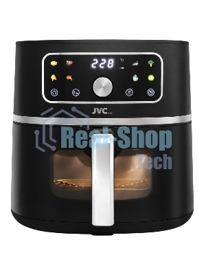 Аэрогриль JVC JK-MB058 черный, 1750 Вт, 7 л, механическое управление, 8 программ