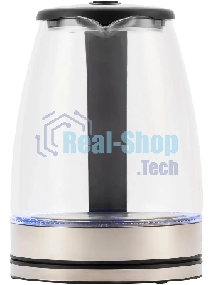 Чайник электрический Starwind SKG4777 1.8 л, 2000 Вт, черный/прозрачный (корпус: стекло)