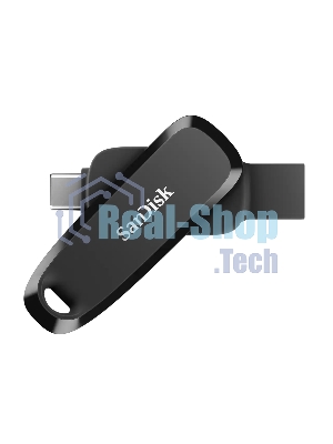 Флешка USB SanDisk SDDDC6 (SDDDC6-128G-G46), 128Gb USB3.2/Type-C, R/W 100/30, черная