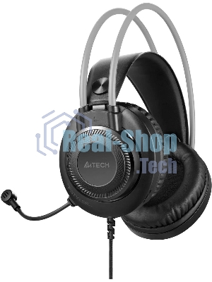 Гарнитура A4Tech Fstyler FH200U серый, проводная