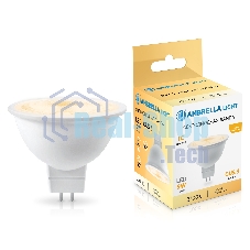 Лампа светодиодная	Ambrella light 170903 LED MR16 9W IC GU5.3 2700K 175-265V 38°