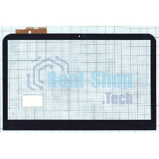 Сенсорное стекло (тачскрин) для Dell Inspiron 14R-3421, черное с рамкой