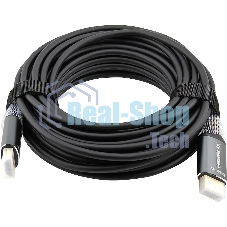 Кабель аудио-видео Cactus CS-HDMI-AOC-2-10 HDMI (m)/HDMI (m) 10м. позолоч.конт. черный